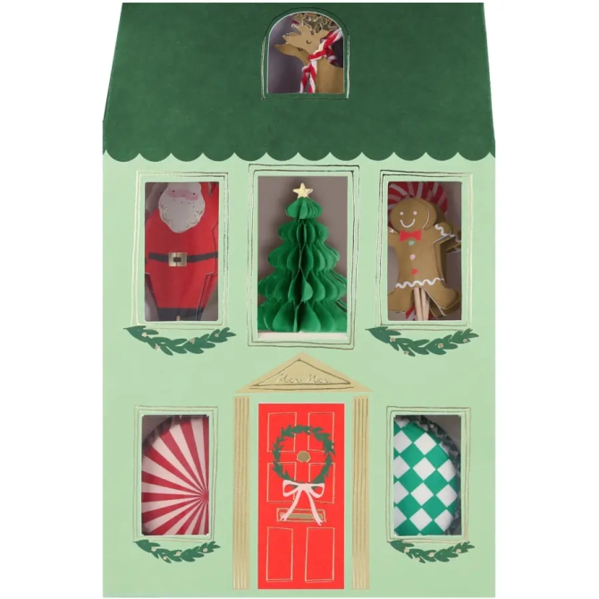 Kit di 24 pirottini per cupcake e decorazione Casa delle Feste 