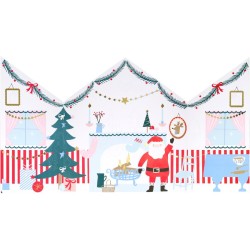 Calendario dell Avvento dello Chalet di Babbo Natale - Con adesivi. n°1