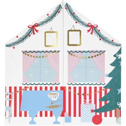 Calendario dell Avvento dello Chalet di Babbo Natale - Con adesivi. n°2
