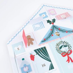 Calendario dell Avvento dello Chalet di Babbo Natale - Con adesivi. n°3