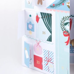 Calendario dell Avvento dello Chalet di Babbo Natale - Con adesivi. n°4