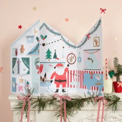 Calendario dell Avvento dello Chalet di Babbo Natale - Con adesivi. n°5