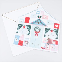 Calendario dell Avvento dello Chalet di Babbo Natale - Con adesivi. n°6