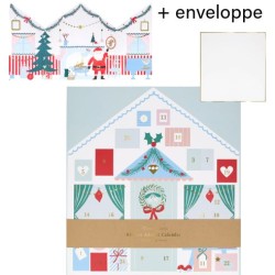 Calendario dell Avvento dello Chalet di Babbo Natale - Con adesivi. n°7