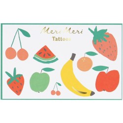 2 fogli di tatuaggi sulla frutta. n1