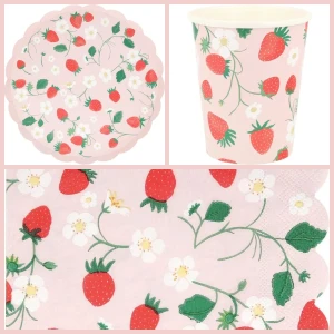 Scatola per feste alla fragola