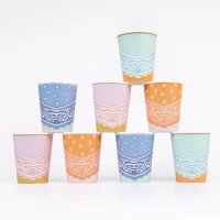 8 bicchieri bandana occidentali
