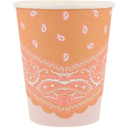 8 bicchieri bandana occidentali. n2