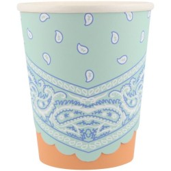 8 bicchieri bandana occidentali. n5