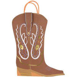 8 sacchetti regalo per stivali da cowboy occidentali. n8