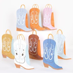 8 sacchetti regalo per stivali da cowboy occidentali. n10