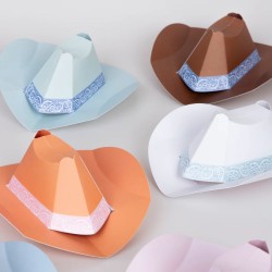 8 piccoli cappelli da cowboy occidentali. n10