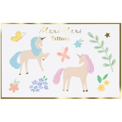 2 fogli di tatuaggi Tatuaggi unicorno. n°1