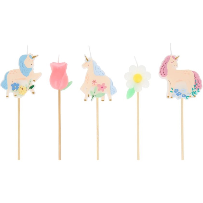 5 candele - Unicorni della prateria 
