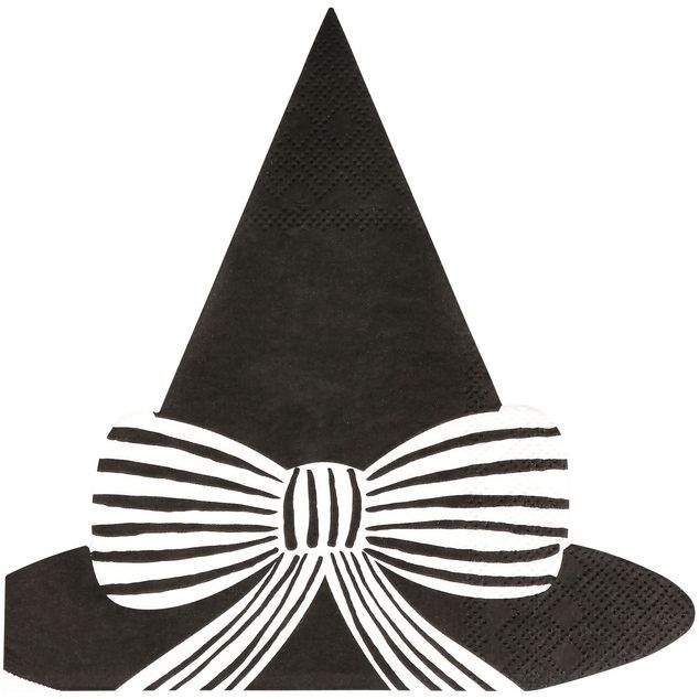 16 tovaglioli a forma di cappello da strega 