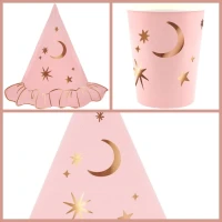 Scatola per feste della strega rosa
