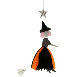 3 decorazioni pendenti a forma di strega e stella d argento. n3