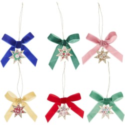 6 Liberty Velvet Bow Crackers - nessun cracker. n°1