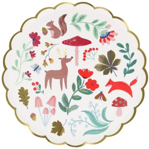 8 Piccoli Piatti Foresta di Natale