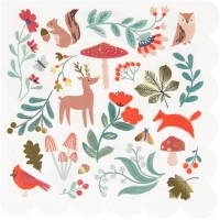 16 tovaglioli Foresta di Natale