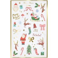 Set di 2 fogli per tatuaggi - Natale