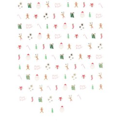 200 adesivi per unghie - Natale. n°1