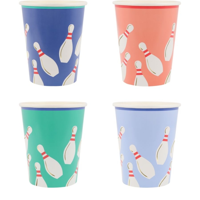 8 Bicchieri da bowling 