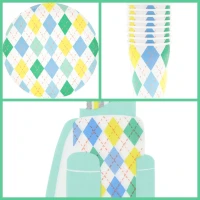 Scatola per feste Argyle