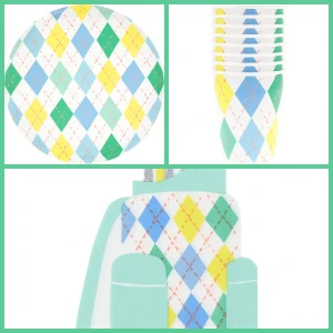Scatola per feste Argyle