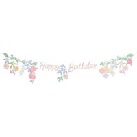 Ghirlanda �Happy Birthday� floreale