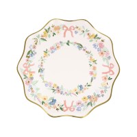 8 piccoli piatti floreali