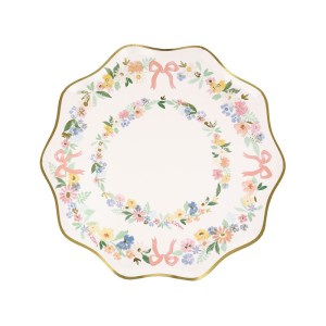8 piccoli piatti floreali