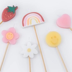 6 candele Happy Icons. n�1