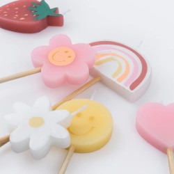 6 candele Happy Icons. n�2