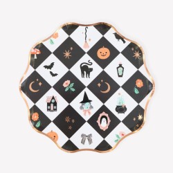 Scatola per feste a tema patchwork di Halloween. n�1