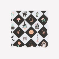 Contiene : 1 x 16 tovaglioli patchwork di Halloween