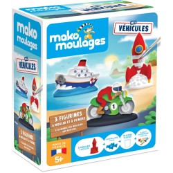 Kit creativo di 3 stampi i miei veicoli - Mako Moulages. n4