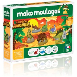 Kit creativo di 6 stampi Mondo dei Dinosauri - Mako Moulages. n°14