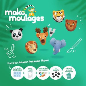Scatola di Animazione Magneti animali - Mako Moulages