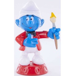 1 figura di puffo su base - Plastica. n1