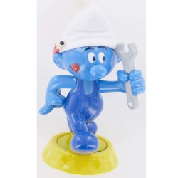 1 figura di puffo su base - Plastica. n2