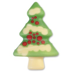 4 alberi di Natale (5, 2 cm) - Cioccolato bianco. n4
