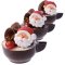 4 Mini Decorazioni Babbo Natale (2,5 cm) di Zucchero images:#1