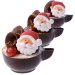 4 Mini Decorazioni Babbo Natale (2,5 cm) di Zucchero. n°2