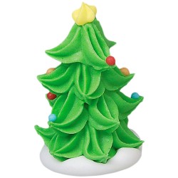 2 Mini Alberi di Natale 3D (4 cm) - Zucchero. n1