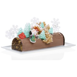 Casetta di Natale gelatina di zucchero (6 cm). n8