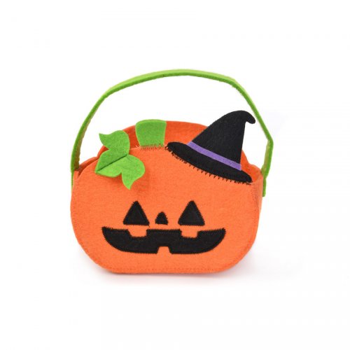 Sacco cestino zucca di Halloween (15 cm) – Pannolenci 