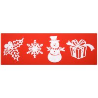 Stampo per Stampe Motivo di Natale (20 cm) - Silicone