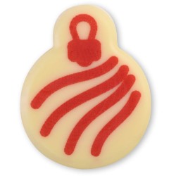 Assortimento di 4 palline di Natale  3, 6 cm - Cioccolato bianco. n5