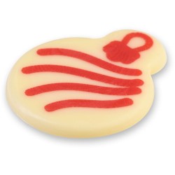 Assortimento di 4 palline di Natale  3, 6 cm - Cioccolato bianco. n6